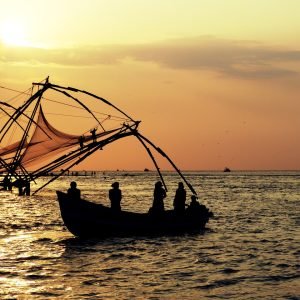sunset, india, evening sky